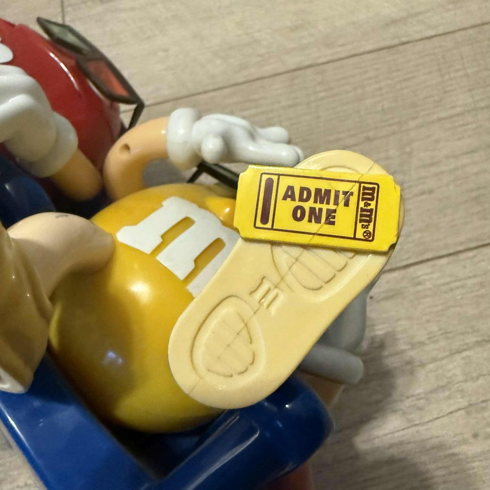 Vintage M&M's Blue Red Yellow Candy Dispenser - Picture 10 of 16